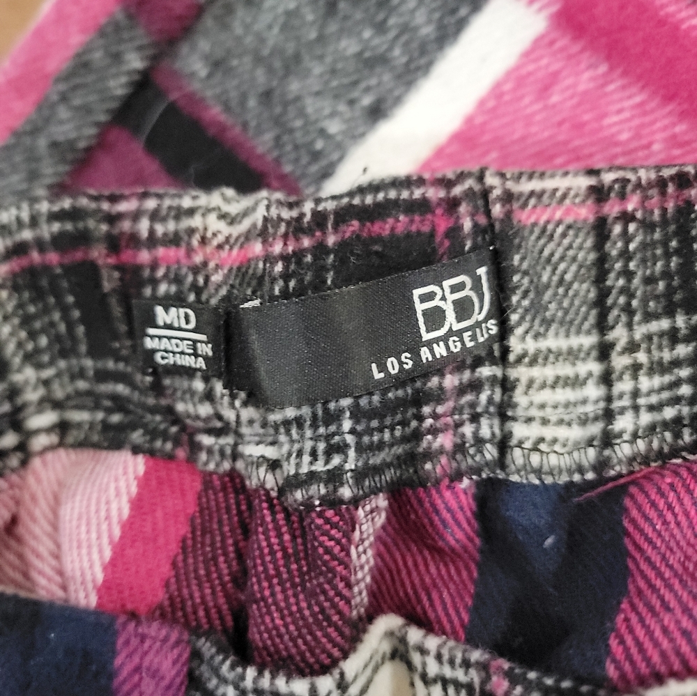 Bbj Plaid Patchwork Joggers - image 3